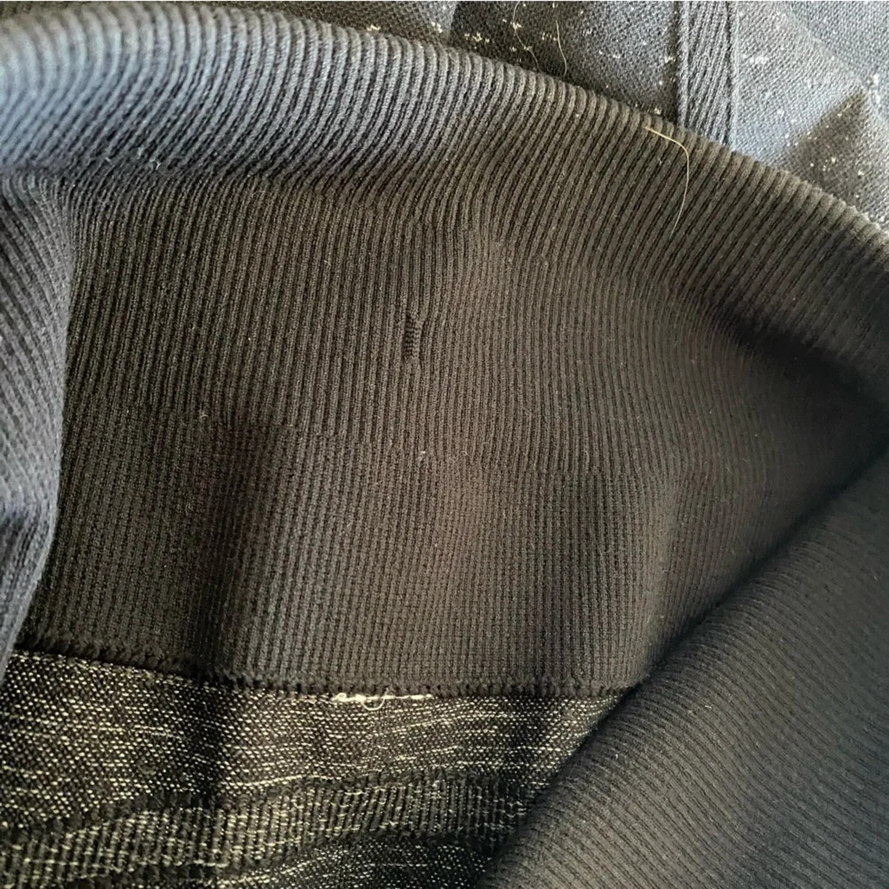Lululemon Black Speckled Compression Tight Capris Size 6 - Picture 7 of 7